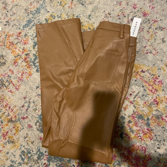 PacSun, chocolate, pho-leather pants - Picture 3 of 5